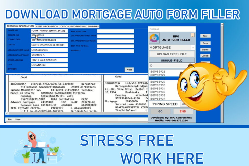 Mortgage Automatic Form Fillup Software