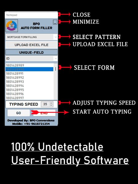 Mortgage Form Filling Auto Typer Software